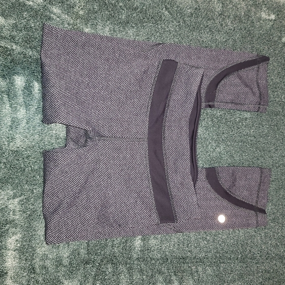 Lululemon Run Inspire Crop II All Luxtreme Giant Herringbone Leggings Size 6 - Picture 3 of 8
